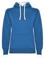 Dames Hoodie Urban Roly SU1068 royal blue-wit